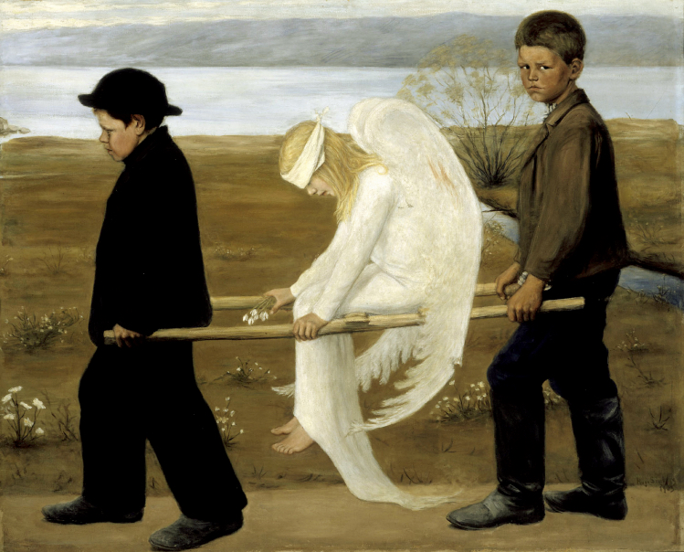 The Wounded Angel | Hugo Simberg | simbolism