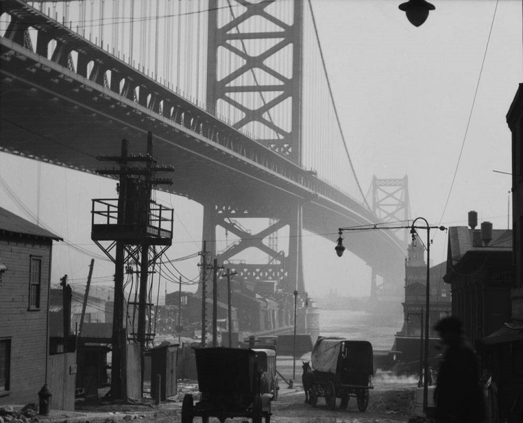 Delaware Bridge, Philadelphia, Pennsylvania, USA, 1926