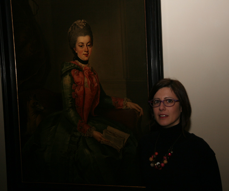 Io e il Ritratto della principessa Federica Sofia Guglielmina. J.G. Ziesenis, 1768-1769 c.a.