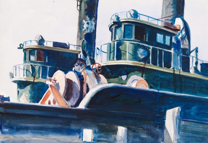 Two Trawlers | Edward Hopper