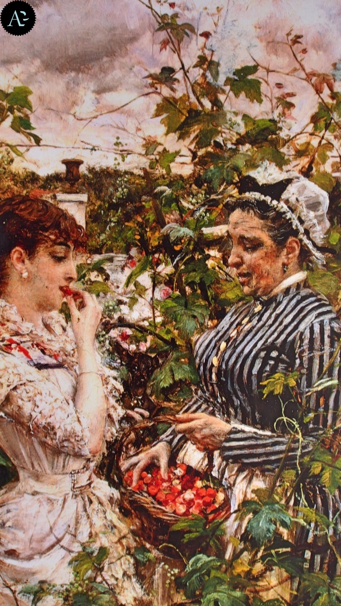 Giovanni Boldini | Firstfruits | the first strawberries