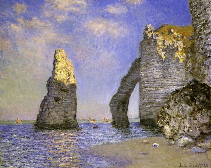Claude Monet | La scogliera a Etretat