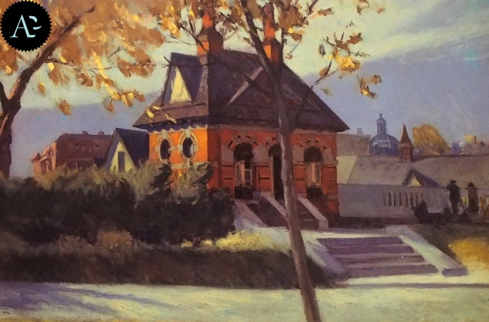 small town station| Edward Hopper