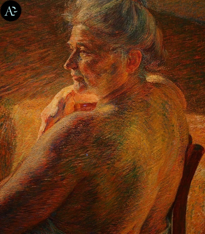 Umberto Boccioni | Nudo di spalle | Controluce