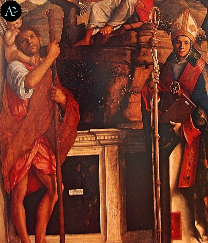 Giovanni Bellini | Pala con i Santi Cristoforo Girolamo e Ludovico