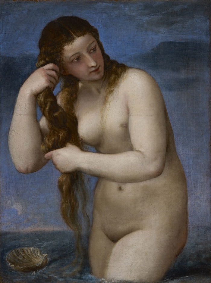 Tiziano Vecellio | Venere che sorge dal mare