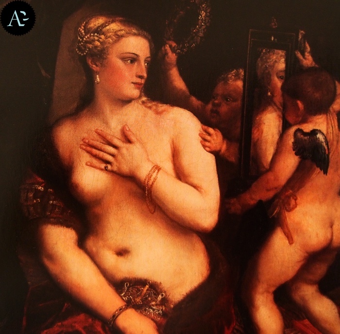 Tiziano Vecellio | Venere allo specchio 