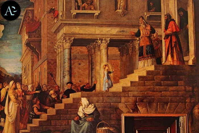 Tiziano Vecellio | Presentazione di Maria al tempio