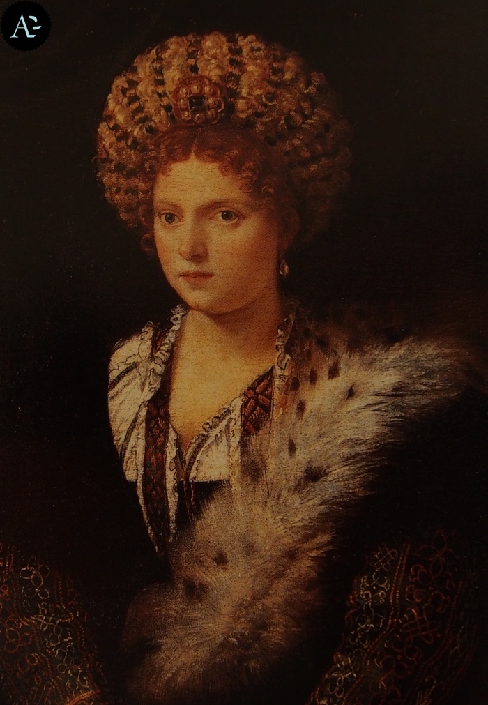 Tiziano Vecellio | Ritratto d'Isabella d'Este