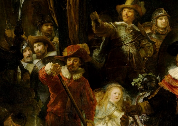 Rembrandt | La Ronda di Notte | dettaglio