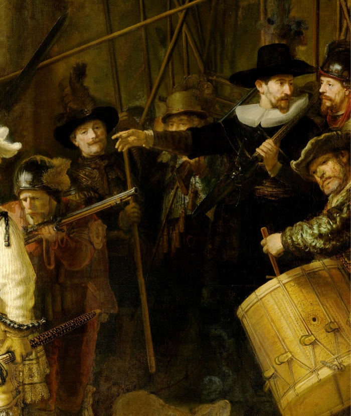 Rembrandt | La Ronda di Notte | dettaglio