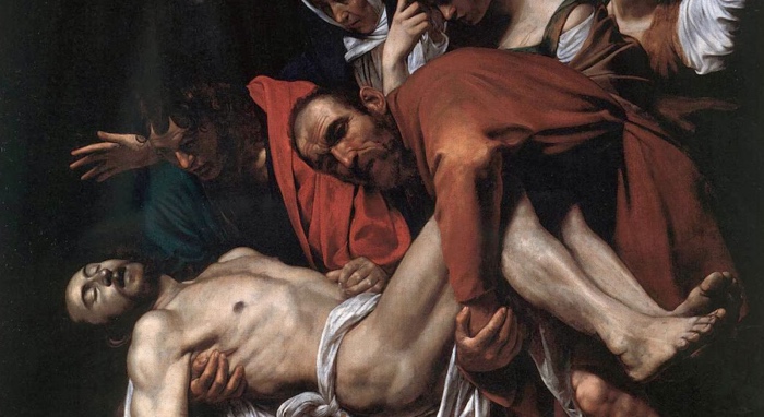 Caravaggio, Deposizione di Cristo. Image source: followmeroma.com