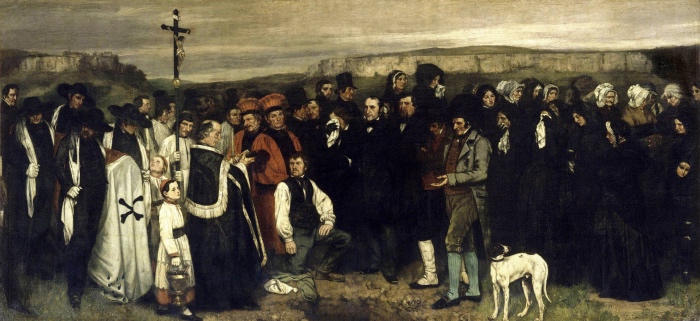 Gustave Courbet | funerale a Ornans