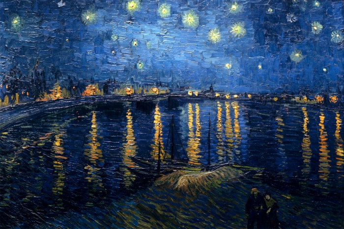 opere Van Gogh | Notte stellata sul Rodano 