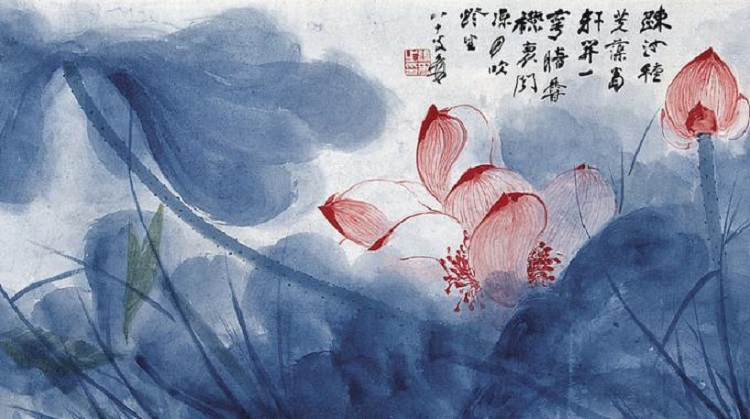 Fiori di loto, di Zhang Daqian