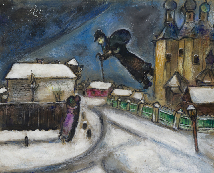 Over Vitebsk | Marc Chagall | mostre Catania