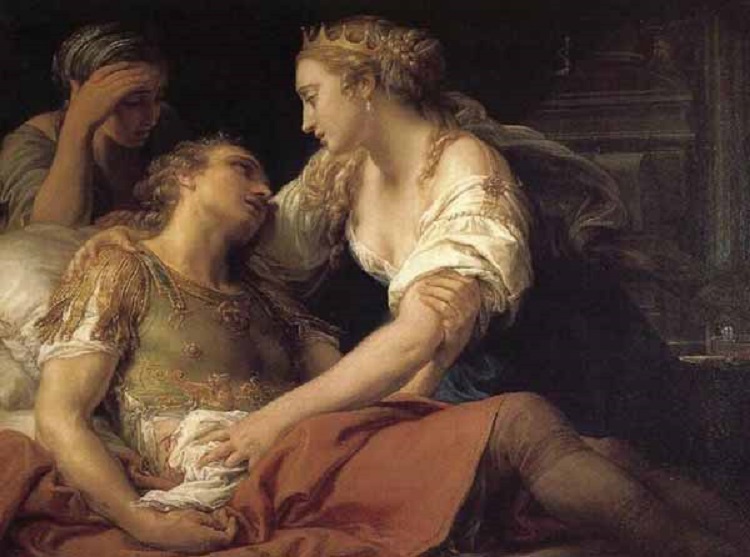 Cleopatra e Marco Antonio morente (opera di Pompeo Batoni)