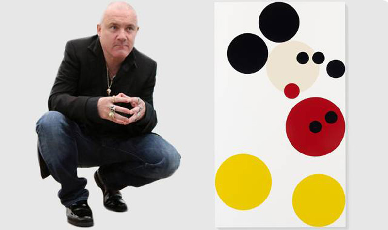 Damien Hirst paints dot-style Mickey Mouse portrait for Charity