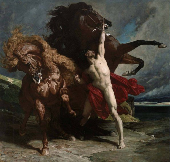 Henri Alexandre Georges Regnault (1843-1871) – "Automedonte con i cavalli di Achille"