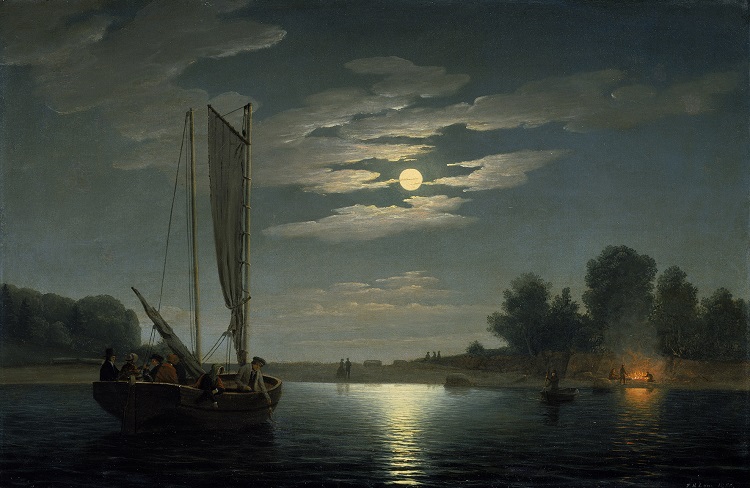 Fitz Hugh Lane, Pesca notturna, 1850 - Boston, Museum of Fine Arts
