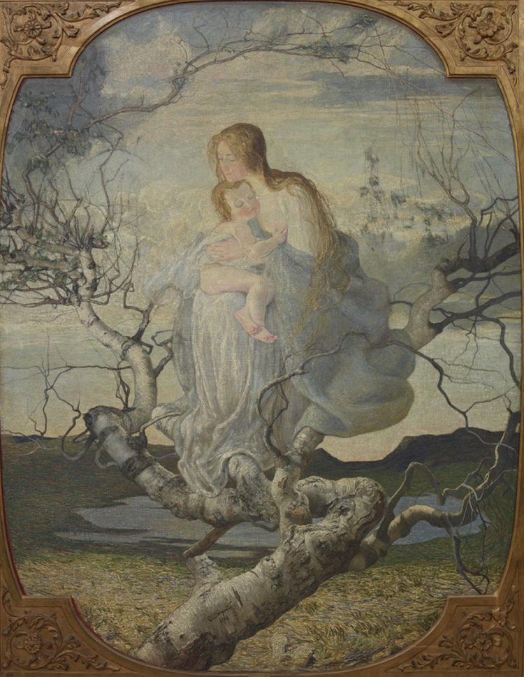 Giovanni Segantini, L’angelo della vita, 1894. Milano, Galleria d’Arte Moderna 