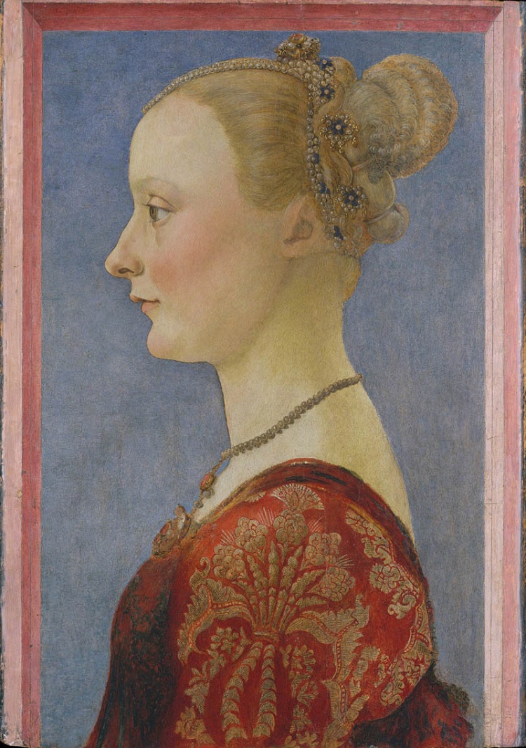 Piero del Pollaiolo Ritratto di giovane donna New York Metropolitan Museum