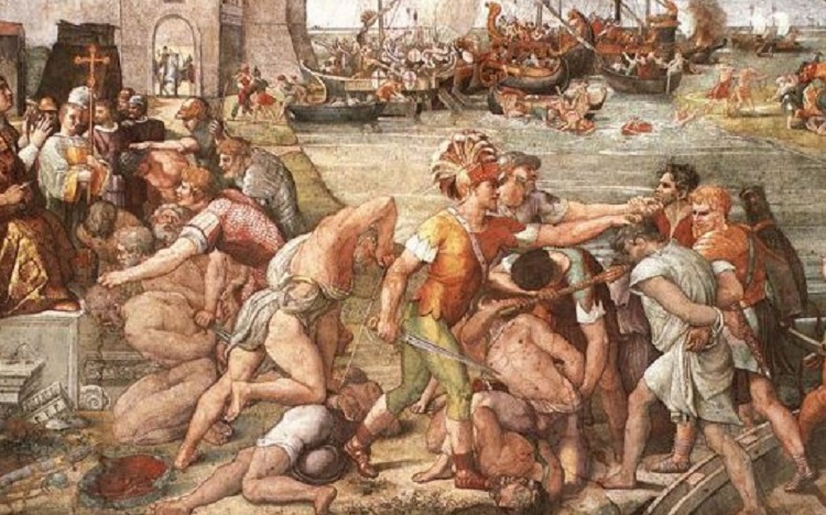 Raffaello, La Battaglia di Ostia, (1515)