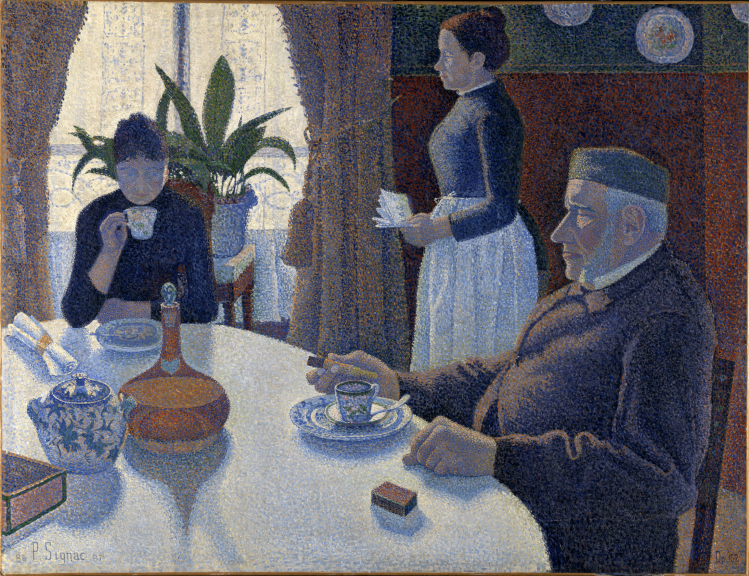 La sala da pranzo | Paul Signac | post Impressionismo