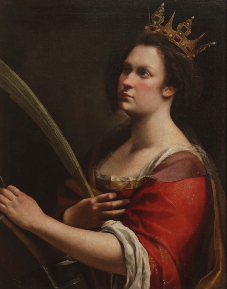 Artemisia Gentileschi, Santa Caterina d'Alessandria. Galleria degli Uffizi.