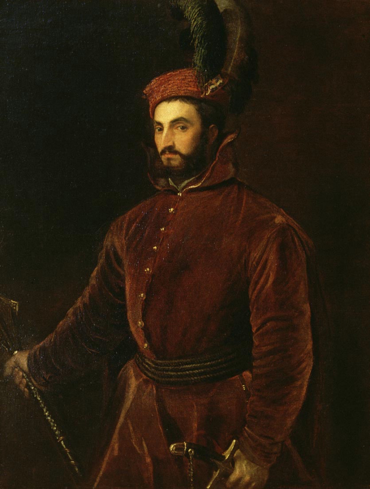 Tiziano Vecellio, Ritratto di Ippolito de' Medici (1532-1534) - Firenze, palazzo Pitti