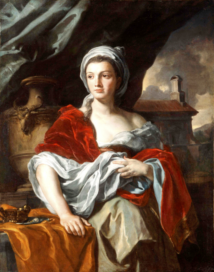 Francesco Solimena, Portrait de femme, après 1705, huile sur toile, 129 x 100 cm, Toulouse, musée des Augustins, Photo © Daniel Martin