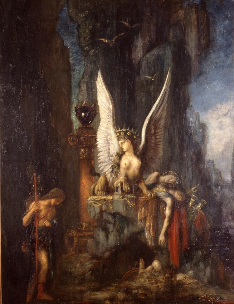 Gustav Moreau: Le Voyageur ou Oedipe, voyageur. Musée de La Cour d'Or - Metz Métropole 