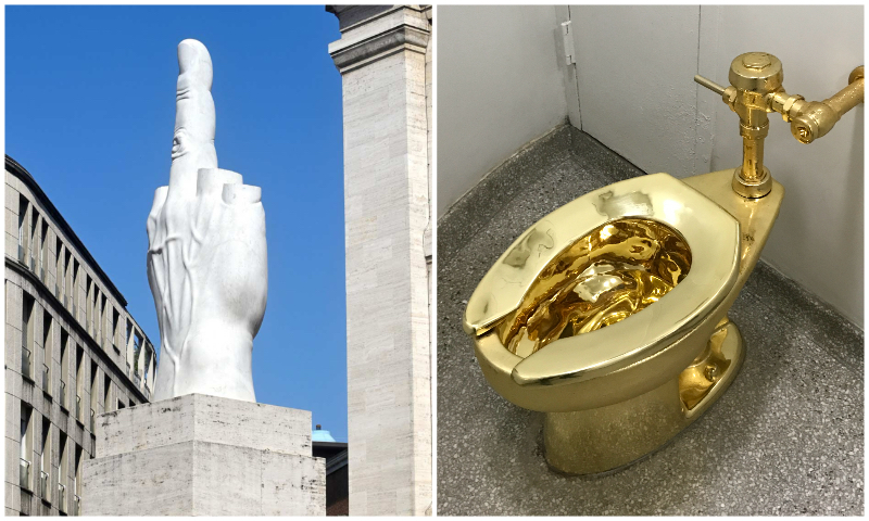 Maurizio Cattelan opere