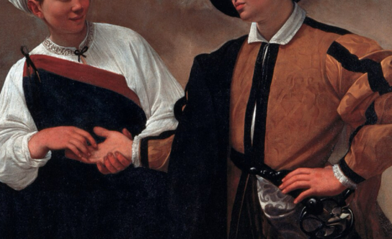 Caravaggio Buona Ventura dettaglio