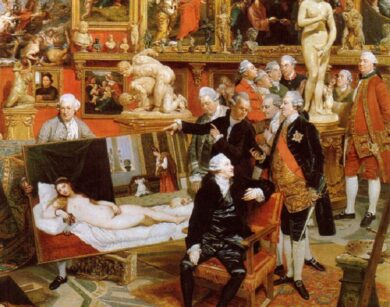 640px J Zoffany La tribuna degli Uffizi detail 1