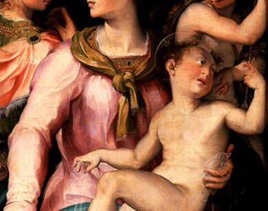 Carlo Portelli Madonna col Bambino san Giovannino e santa Margherita 1