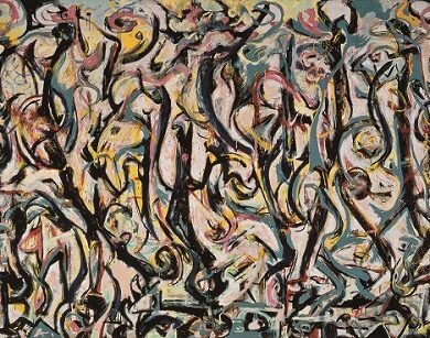 Jackson Pollock Murale 1943 dono di Peggy Guggenheim alla University of Iowa Museum of Art 3