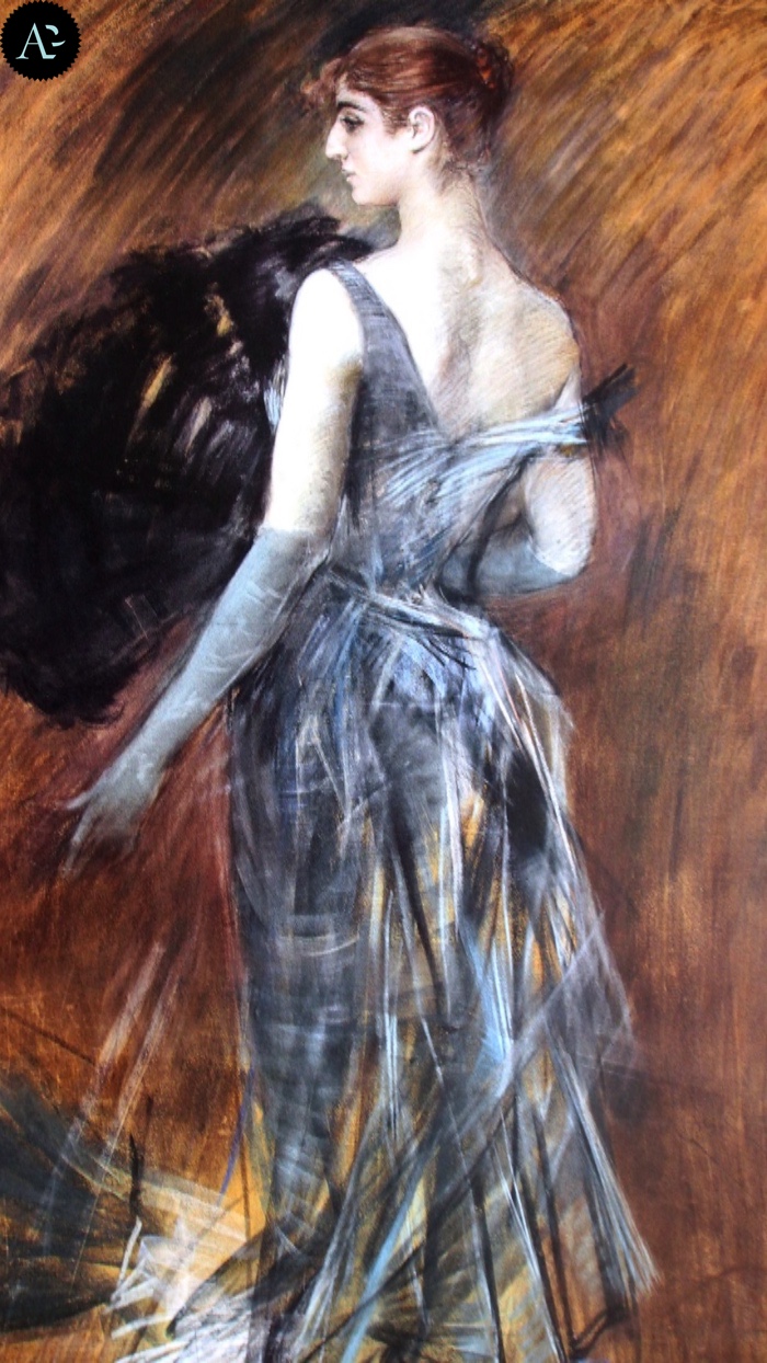 Giovanni Boldini | blonde lady in evening dress