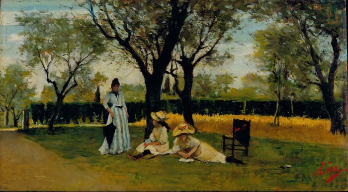 Silvestro Lega | Alla villa di Poggio Piano