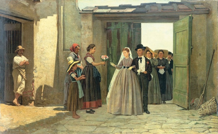 Silvestro Lega | Gli sposi novelli