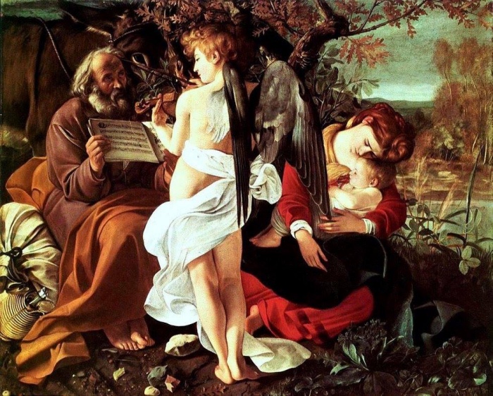 Riposo durante la Fuga in Egitto | Caravaggio