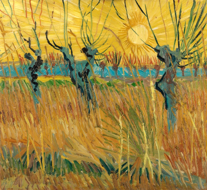 Vincent van Gogh | Pollard Willows at Sunset