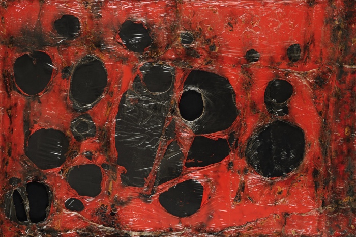 Alberto Burri | Rosso Plastica M3