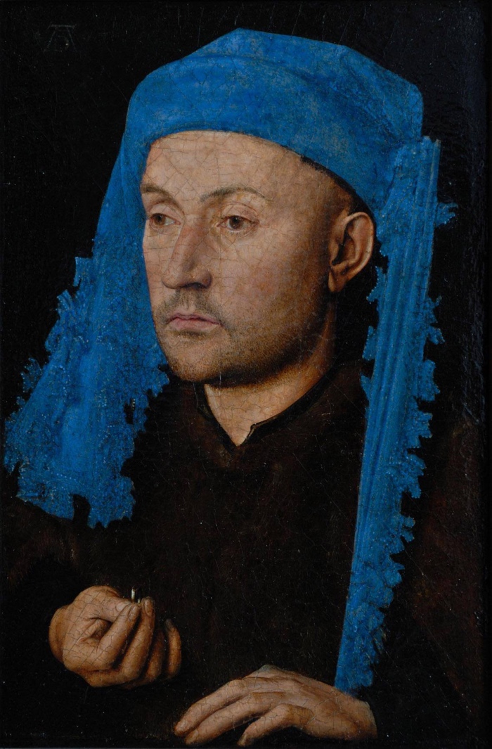 Jan van Eyck | L'uomo dal turbante turchese e anello