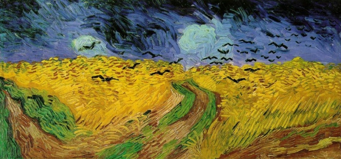 Van Gogh | Campo di grano con volo di corvi