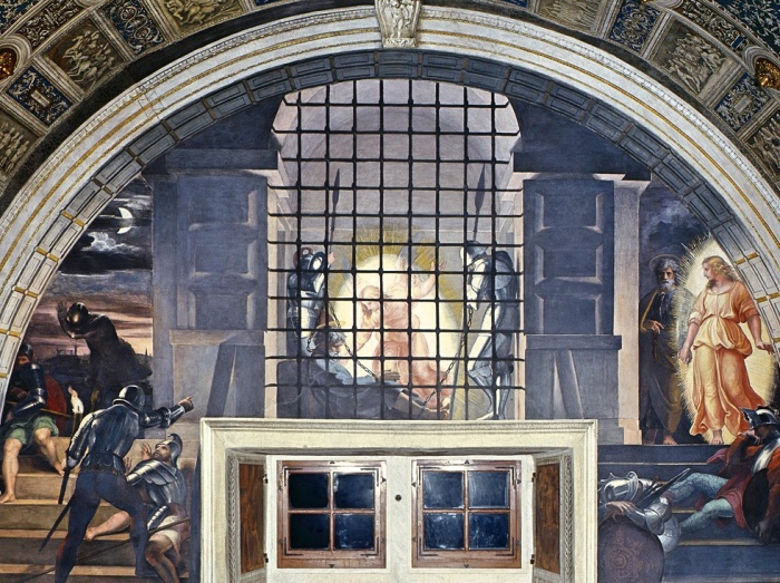 stanze di Raffaello | Liberazione San Pietro