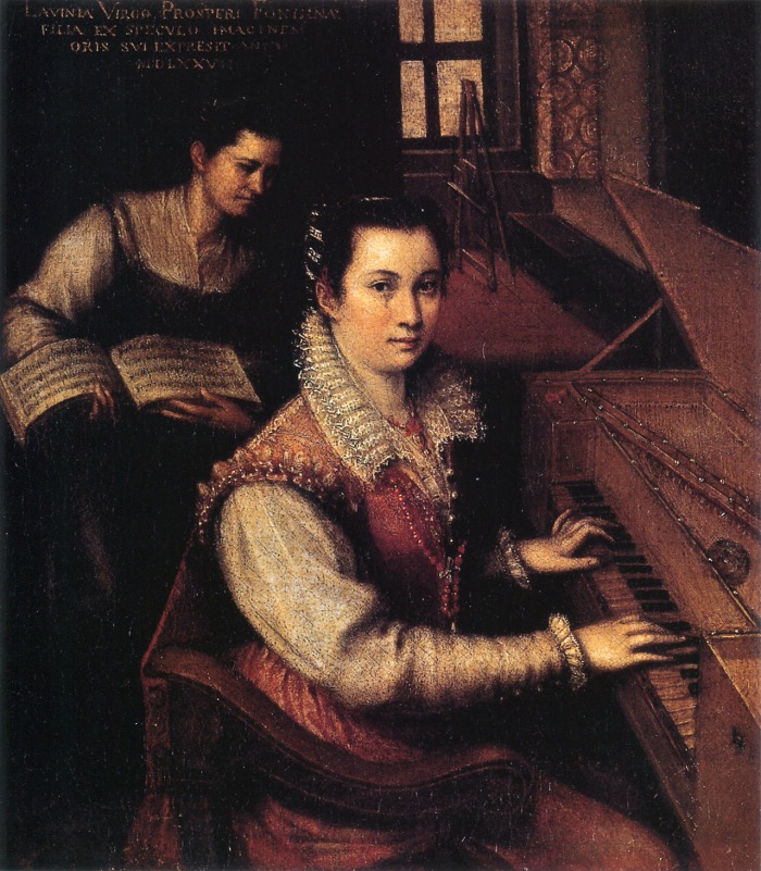 Lavinia Fontana | Autoritratto alla spinetta