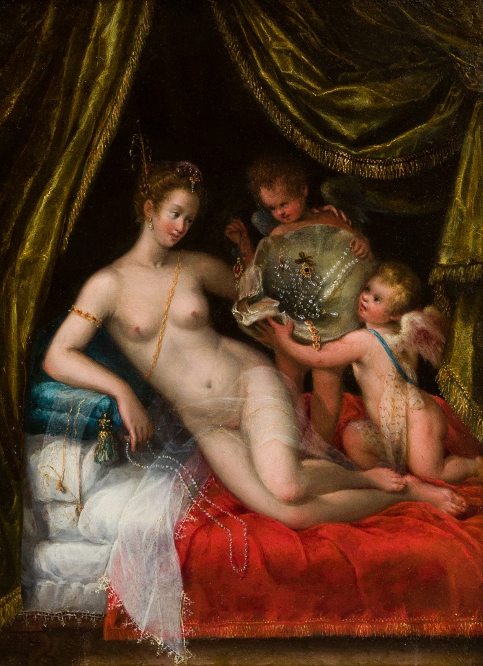 Lavinia Fontana | Venere riceve l’omaggio di due amorini