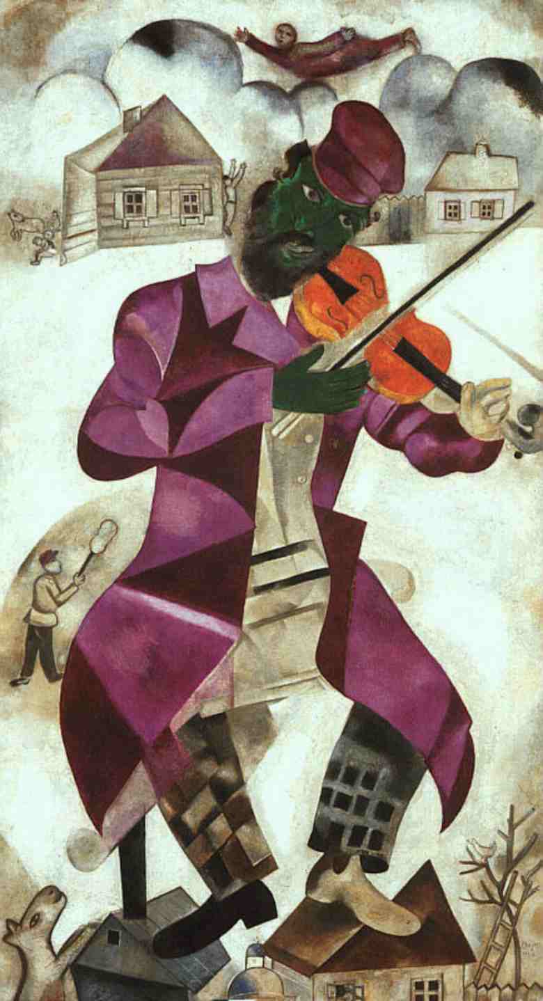 Green violinist | Chagall