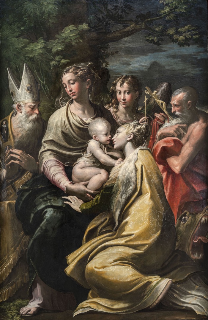 Parmigianino | Madonna col Bambino e i Santi Margherita, Girolamo e Petronio